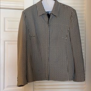 Black and white Liz clairborne jacket with lining